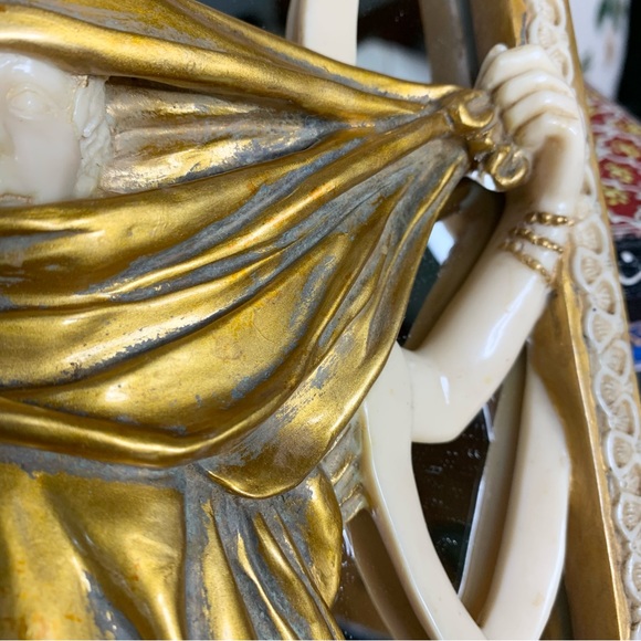 Art Nouveau Lady Mirror - Picture 10 of 13